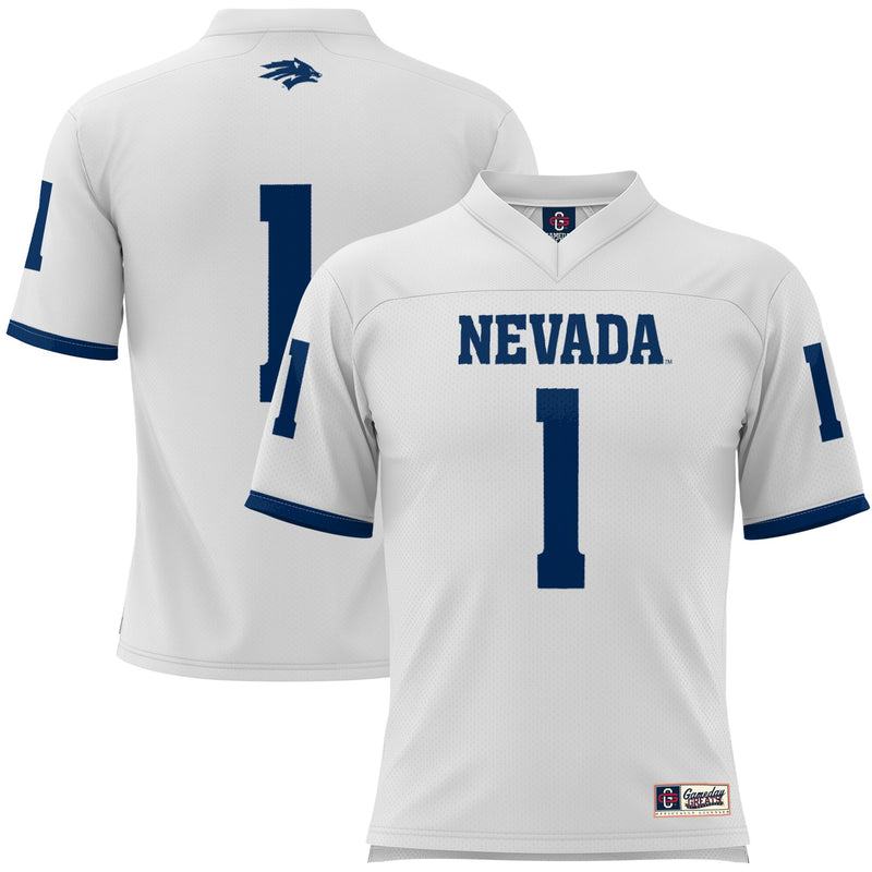 #1 Nevada Wolf Pack GameDay Greats Football Jersey - White