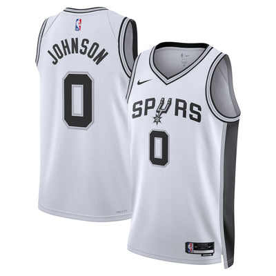 San Antonio Spurs Nike Association Edition Swingman Jersey - White - Keldon Johnson