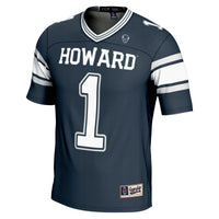 #1 Howard Bison GameDay Greats Endzone Football Jersey - Navy