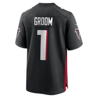 Atlanta Falcons Number 1 Groom Nike Black Game Jersey