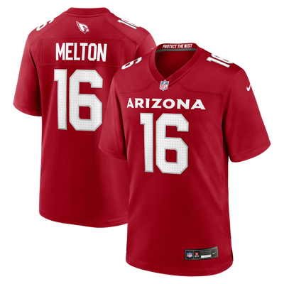Arizona Cardinals Max Melton Nike Cardinal Team Game Jersey