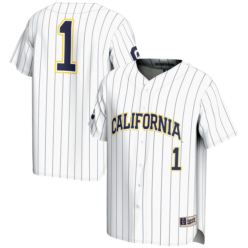 GameDay Greats #1 White Cal Bears Lightweight Baseball Fashion Jersey