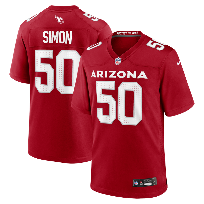 Arizona Cardinals Cody Simon Nike Cardinal Team Game Jersey