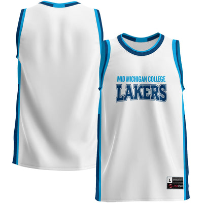 Mid Michigan College GameDay Greats Lightweight Basketball Jersey - White