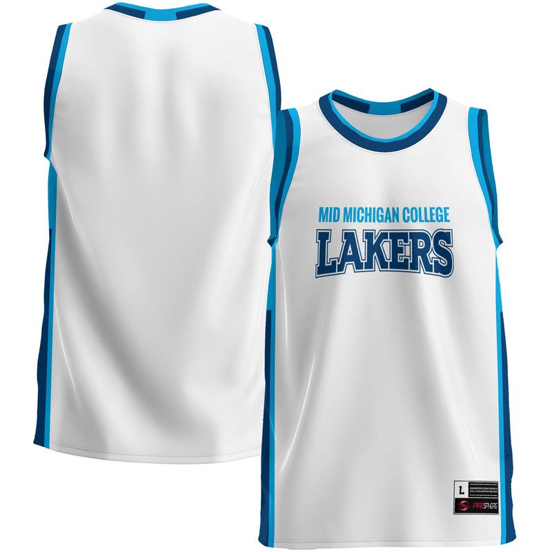 Mid Michigan College GameDay Greats Lightweight Basketball Jersey - White