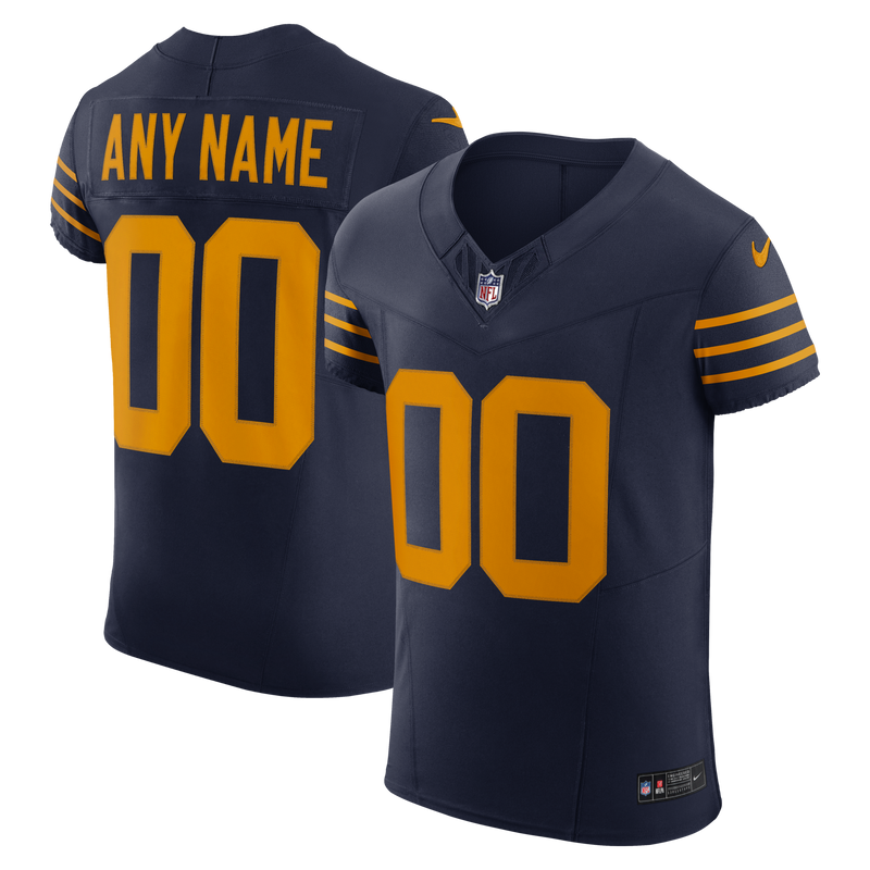 Green Bay Packers Nike Navy Alternate Vapor F.U.S.E. Elite Custom Jersey