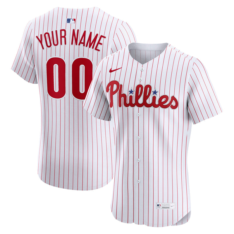 Philadelphia Phillies Nike White Home Elite Custom Jersey
