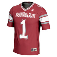 #1 Washington State Cougars GameDay Greats Endzone Football Jersey - Crimson
