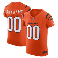 Cincinnati Bengals Nike Orange Alternate Vapor F.U.S.E. Elite Custom Jersey