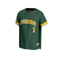 #1 Baylor Bears GameDay Greats Lightweight Collegiate Baseball Fashion Jersey - Green
