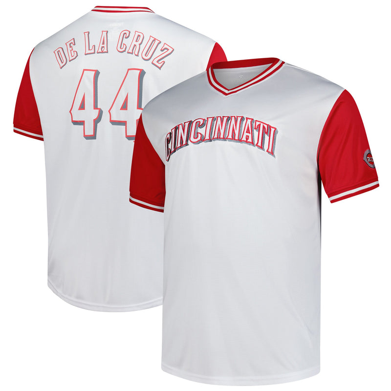 Cincinnati Reds Elly De La Cruz Profile White Big & Tall Name & Number Jersey