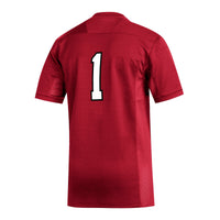 #1 Miami University RedHawks adidas Replica Football Jersey - Red