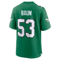 Philadelphia Eagles Zack Baun Nike Kelly Green Alternate Game Jersey