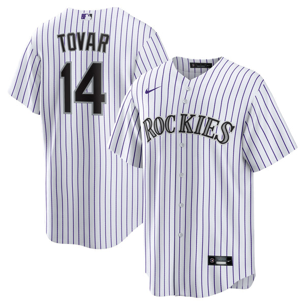 Colorado Rockies Ezequiel Tovar Nike White Home Replica Jersey