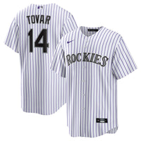 Colorado Rockies Ezequiel Tovar Nike White Home Replica Jersey