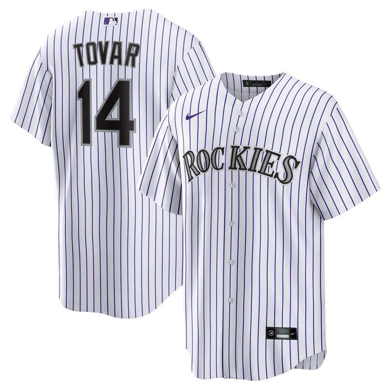 Colorado Rockies Ezequiel Tovar Nike White Home Replica Jersey