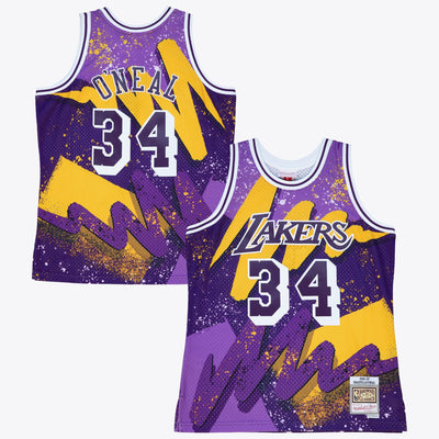 Los Angeles Lakers Mitchell & Ness Shaquille O'Neal 1996 Hyper Hoops Swingman Jersey - Dark Purple