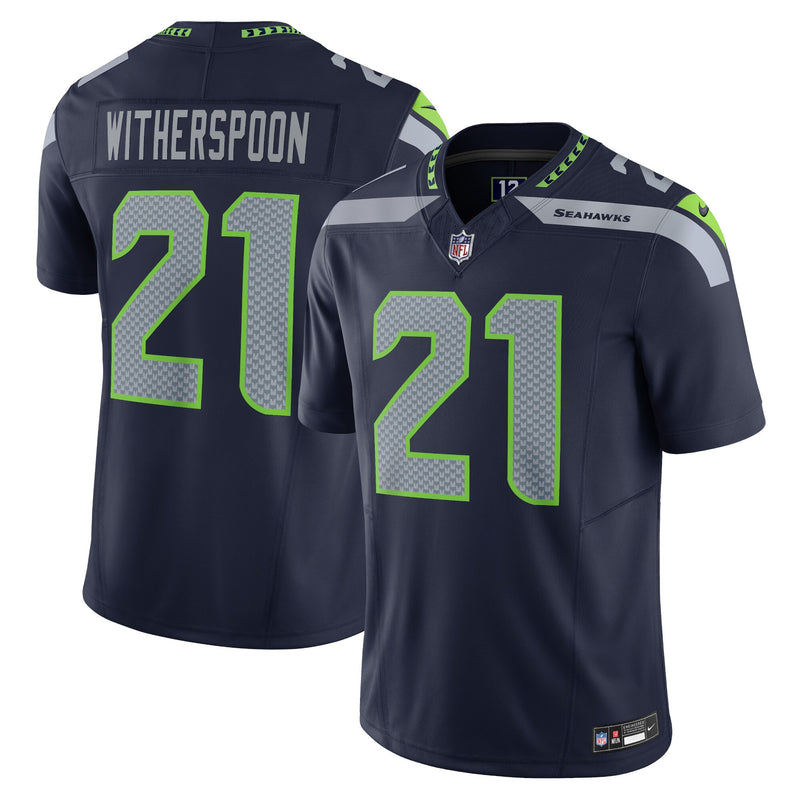 Seattle Seahawks Devon Witherspoon Nike Navy Vapor F.U.S.E. Limited Jersey