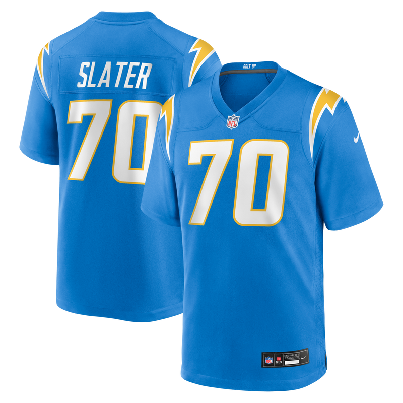 Los Angeles Chargers Rashawn Slater Nike Powder Blue Game Jersey