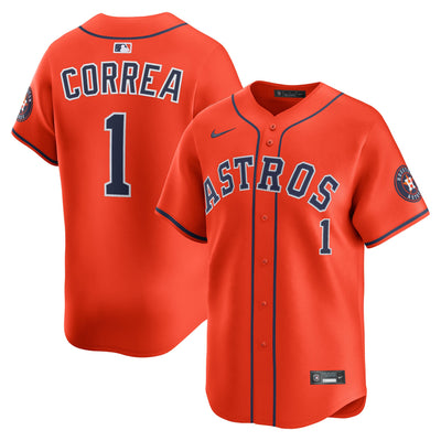 Houston Astros Carlos Correa Nike Orange Alternate Limited Player Jersey