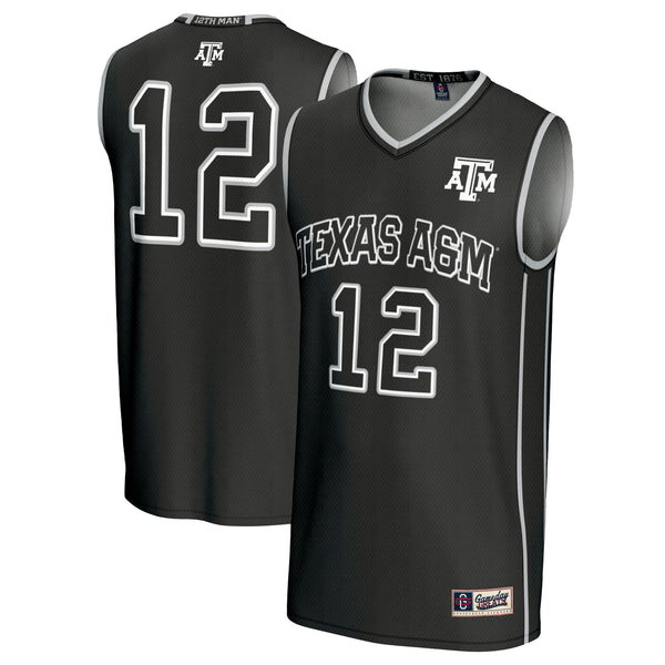 #12 Texas A&M Aggies GameDay Greats Basketball Lightweight Fashion Jersey - Black