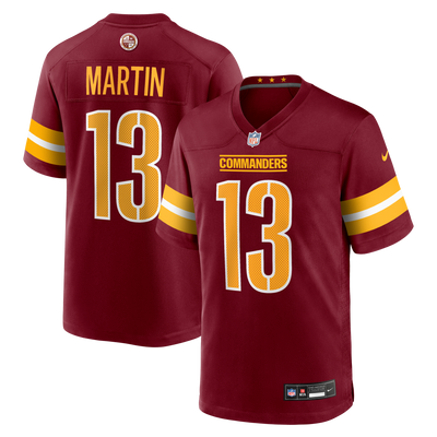 Washington Commanders Tay Martin Nike Burgundy Team Game Jersey