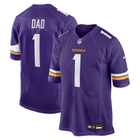 Minnesota Vikings Number 1 Dad Nike Purple Game Jersey