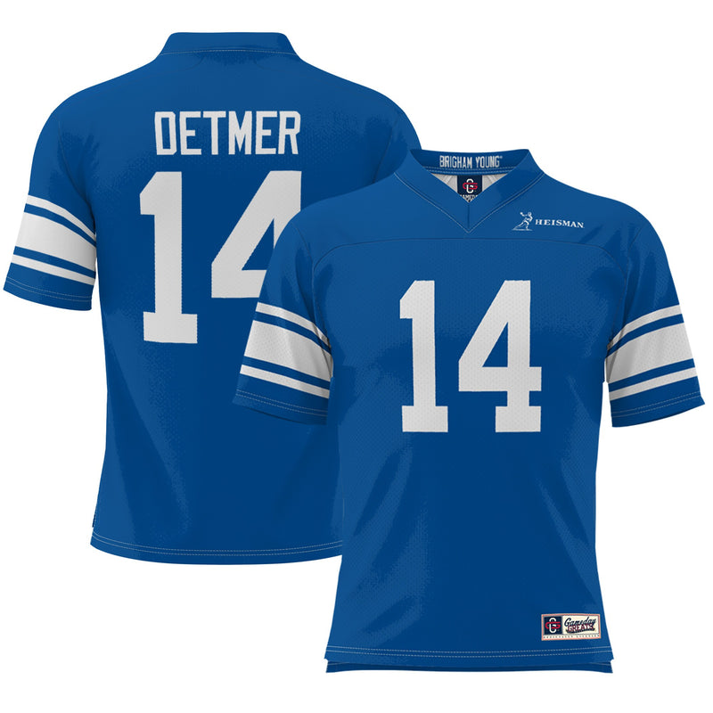 Ty Detmer BYU Cougars Heisman Football Jersey - Royal