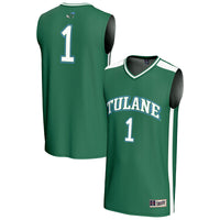 #1 Tulane Green Wave GameDay Greats Lightweight Collegiate Basketball Fashion Jersey - Green