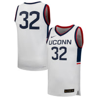 #32 UConn Huskies Nike Replica Basketball Jersey - White