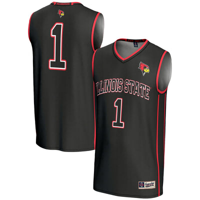 #1 Illinois State Redbirds GameDay Greats Lightweight Basketball Jersey - Black