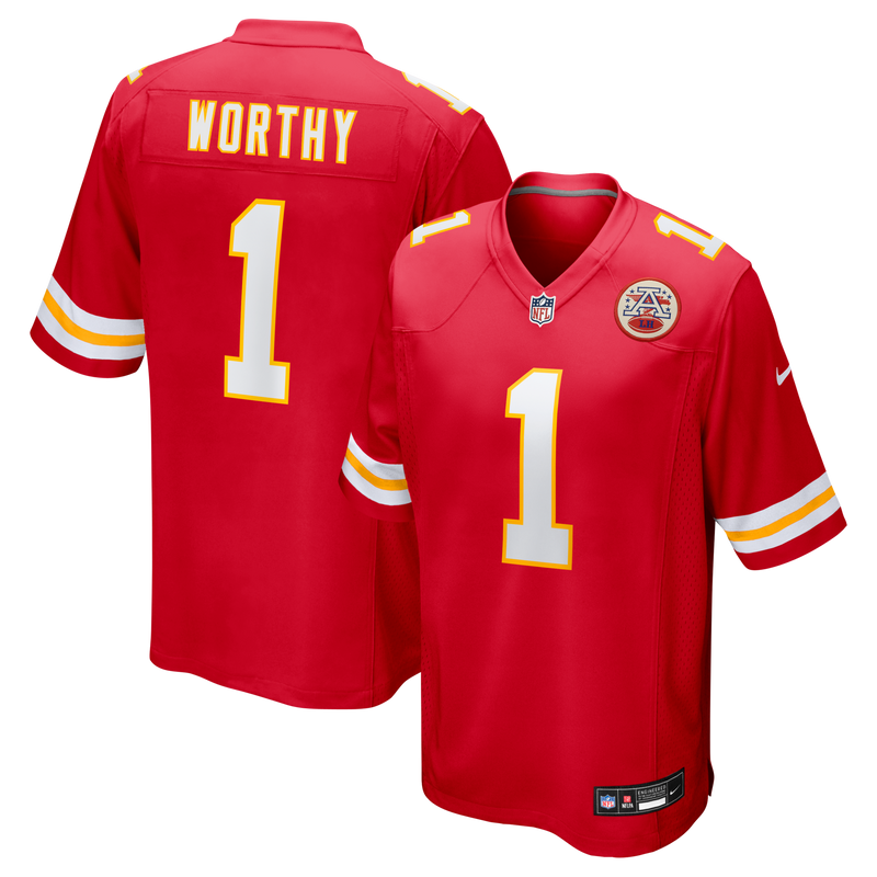 Kansas City Chiefs Xavier Worthy Nike Red Player Game Jersey