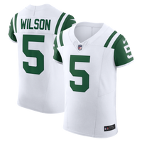 New York Jets Garrett Wilson Nike White Classic Alternate Vapor F.U.S.E. Elite Jersey