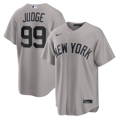 New York Yankees Aaron Judge Nike Gray Road Replica Jersey
