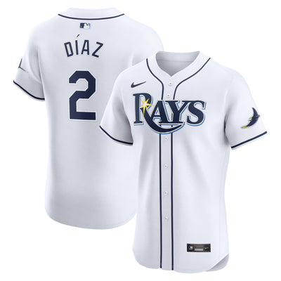 Tampa Bay Rays Yandy Diaz Nike White Home Elite Player Jersey
