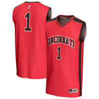 #1 Cincinnati Bearcats GameDay Greats Lightweight Collegiate Basketball Fashion Jersey - Red