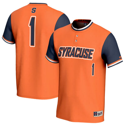 #1 Syracuse Orange GameDay Greats Lightweight Collegiate Softball Fashion Jersey - Orange