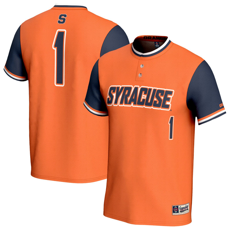 #1 Syracuse Orange GameDay Greats Lightweight Collegiate Softball Fashion Jersey - Orange
