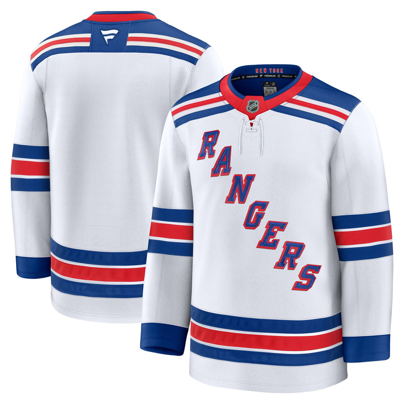 New York Rangers Fanatics White Away Premium Jersey