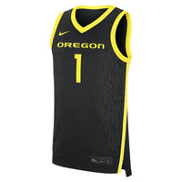Nike #1 Black Oregon Ducks Alternate Replica Jersey