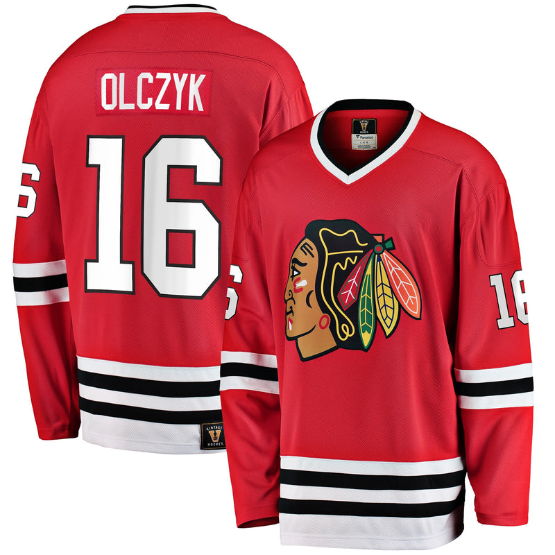 Chicago Blackhawks Eddie Olczyk Fanatics Red Premier Breakaway Retired Player Jersey