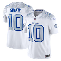 Buffalo Bills Khalil Shakir Nike White 2025 Rivalries Collection Stitched Limited Jersey