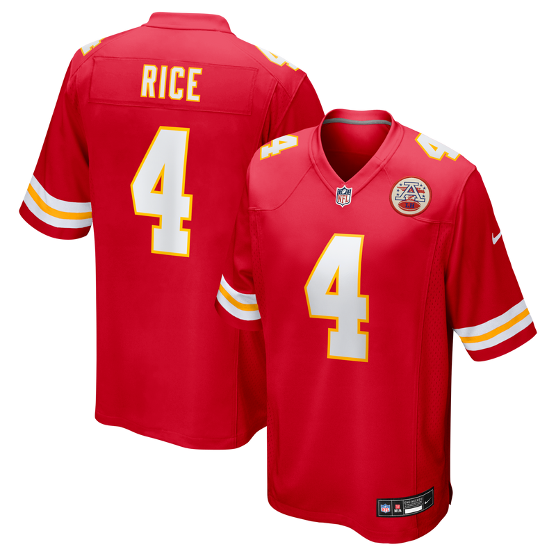 Kansas City Chiefs Rashee Rice Nike Red Game Jersey