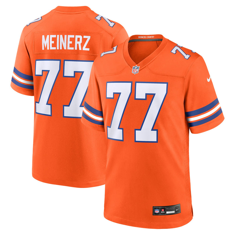 Denver Broncos Quinn Meinerz Nike Orange Alternate Game Jersey