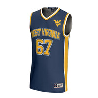 West Virginia Mountaineers GameDay Greats Lightweight Collegiate Basketball Fashion Jersey - Navy