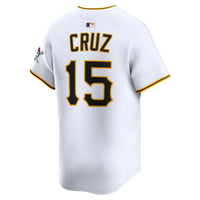 Pittsburgh Pirates Oneil Cruz Nike White Home Limited Player Jersey