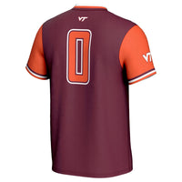 #0 Virginia Tech Hokies GameDay Greats Softball Fashion Jersey - Maroon