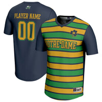 Notre Dame Fighting Irish GameDay Greats Collegiate Soccer NIL Pick-A-Player Fashion Jersey - Navy/Gold