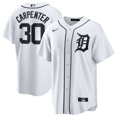 Detroit Tigers Kerry Carpenter Nike White Home Replica Jersey