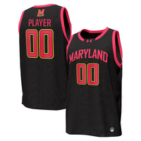Maryland Terrapins Under Armour NIL Pick-A-Player Basketball Replica Jersey - Black